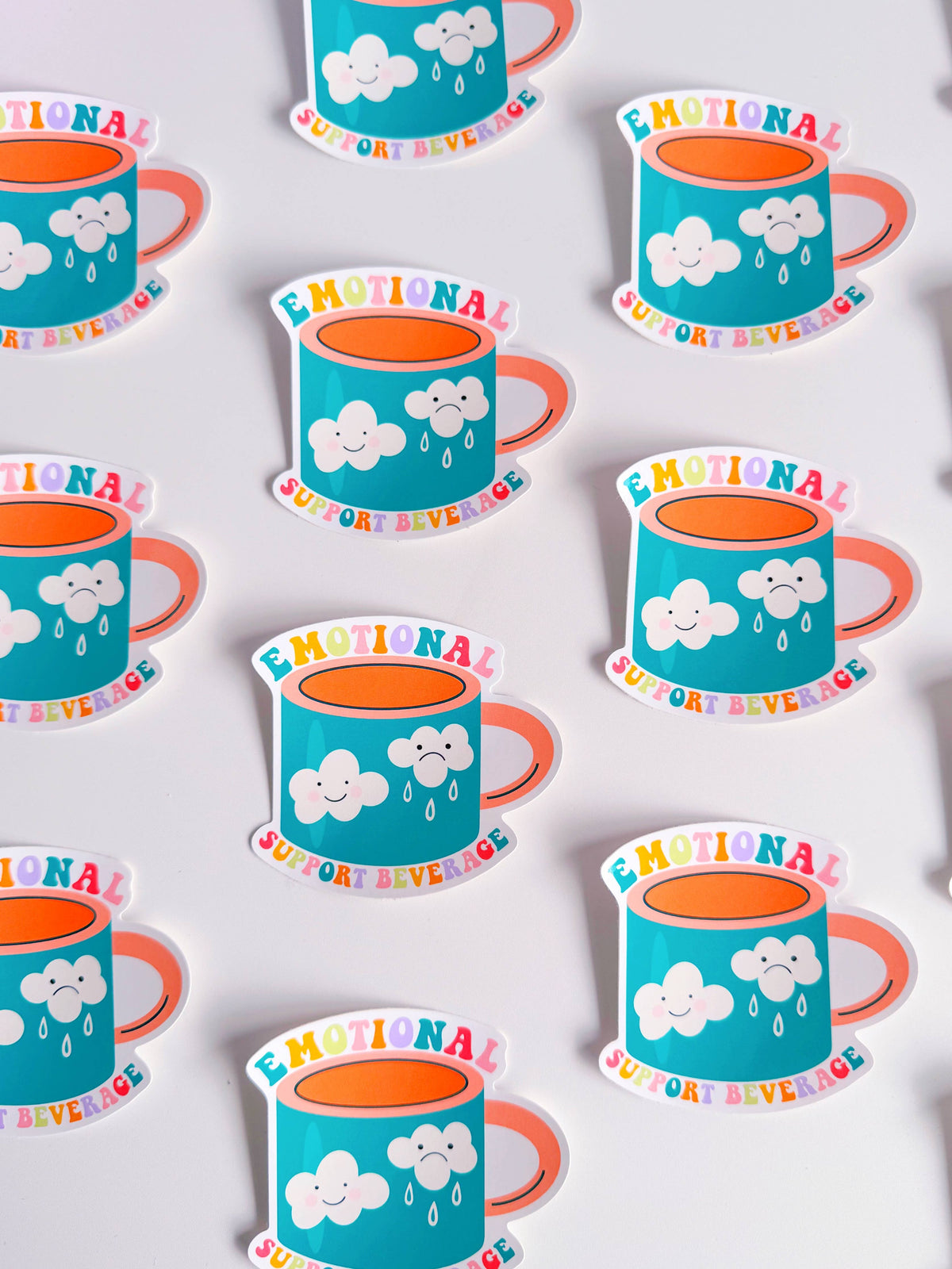 Emotional Support Beverage | Waterproof Vinyl Sticker