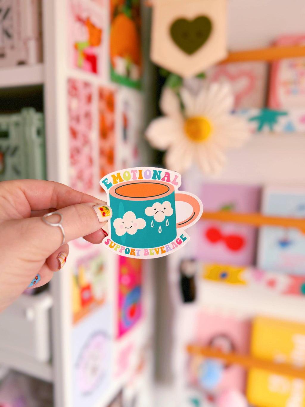 Emotional Support Beverage | Waterproof Vinyl Sticker