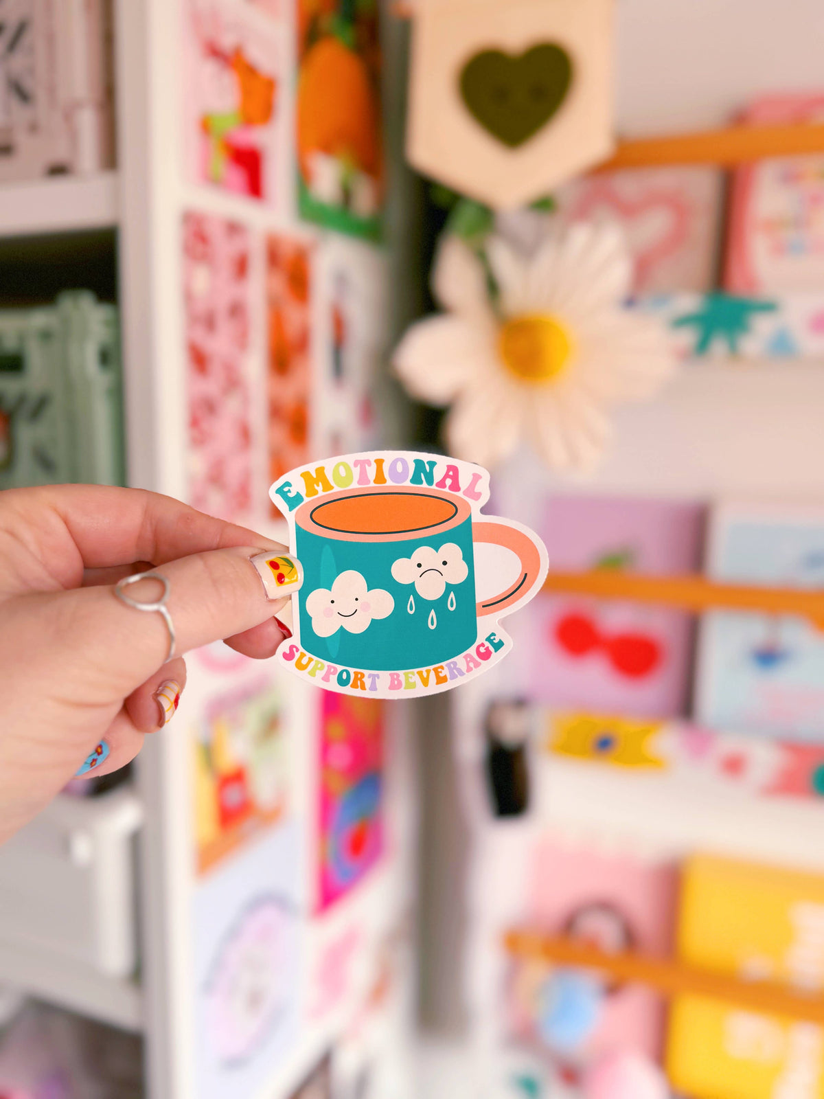 Emotional Support Beverage | Waterproof Vinyl Sticker