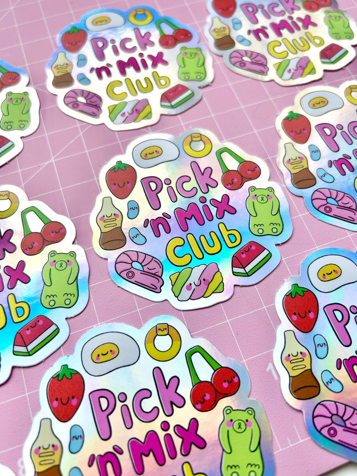 Pick 'n' Mix Club Holographic Sticker