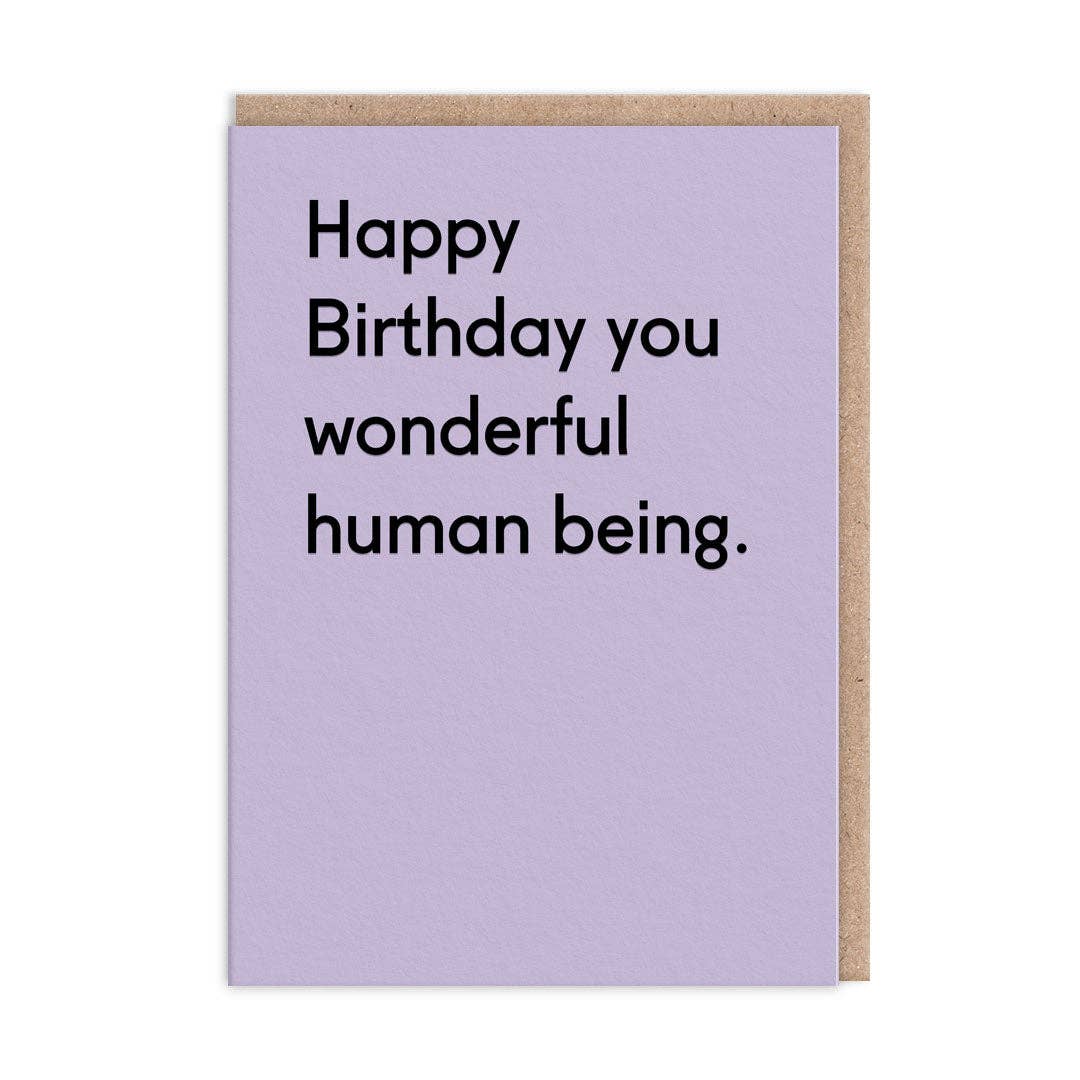 Wonderful Human Being Greeting Card