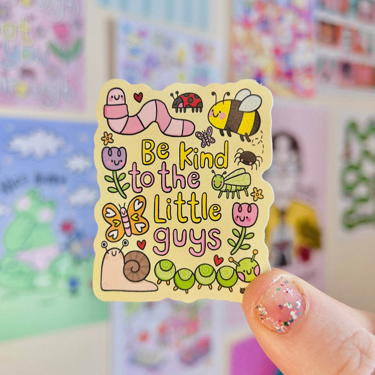 Be Kind To The Little Guys - Vinyl Sticker