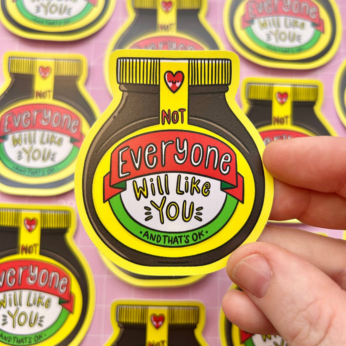 Not Everyone Will Like You - Marmite Vinyl Sticker
