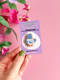 Pigeon Wooden Pin Badge
