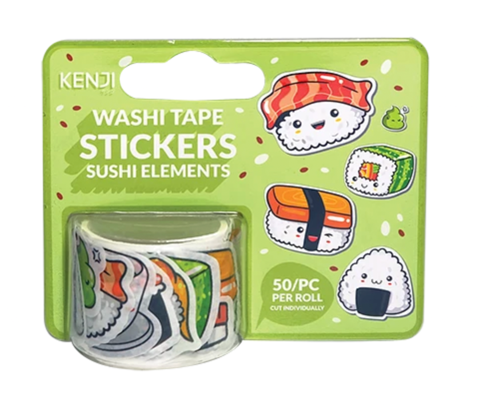 Washi tape stickers- sushi