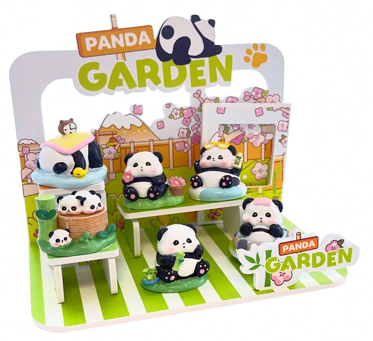 Tomi Panda Garden Lg Figurine