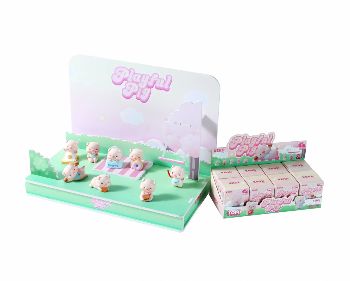 Tomi Playful Pig Figurine