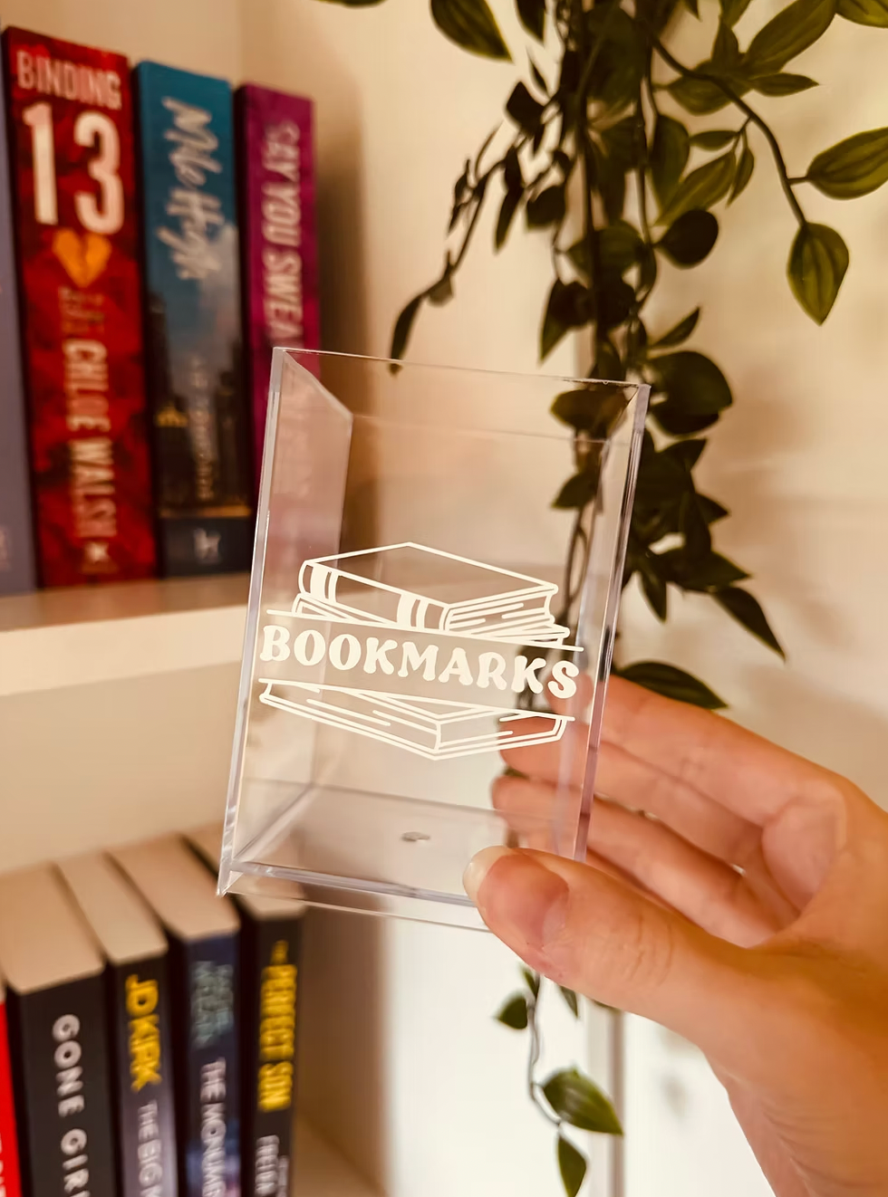 "Stack of books" bookmark holder