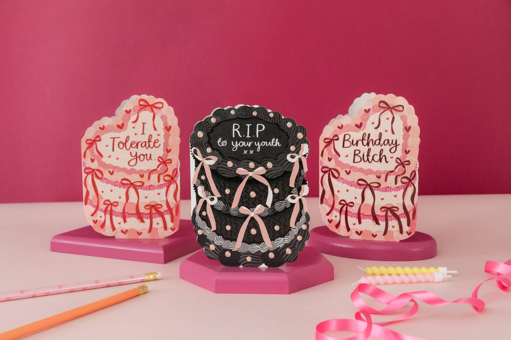 RIP to your youth - Birthday Cake Shaped Greeting Card