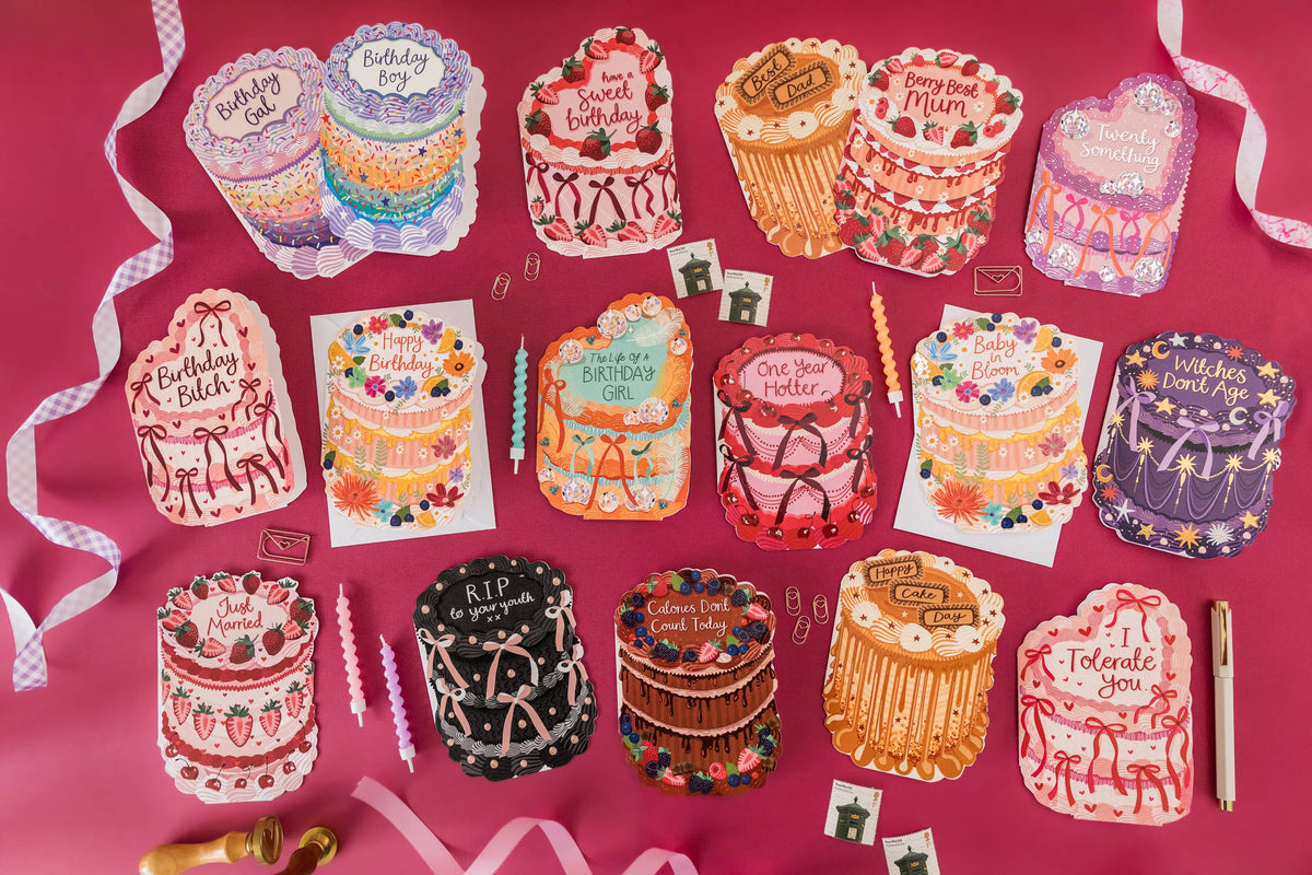 Twenty Something - Birthday Cake Shaped Greeting Card