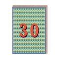 30 Geometric Birthday Card