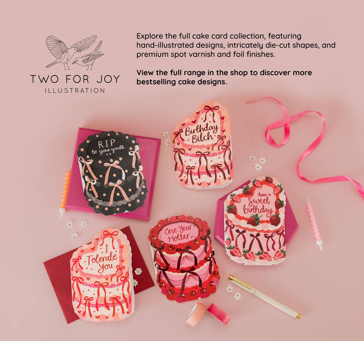 Twenty Something - Birthday Cake Shaped Greeting Card
