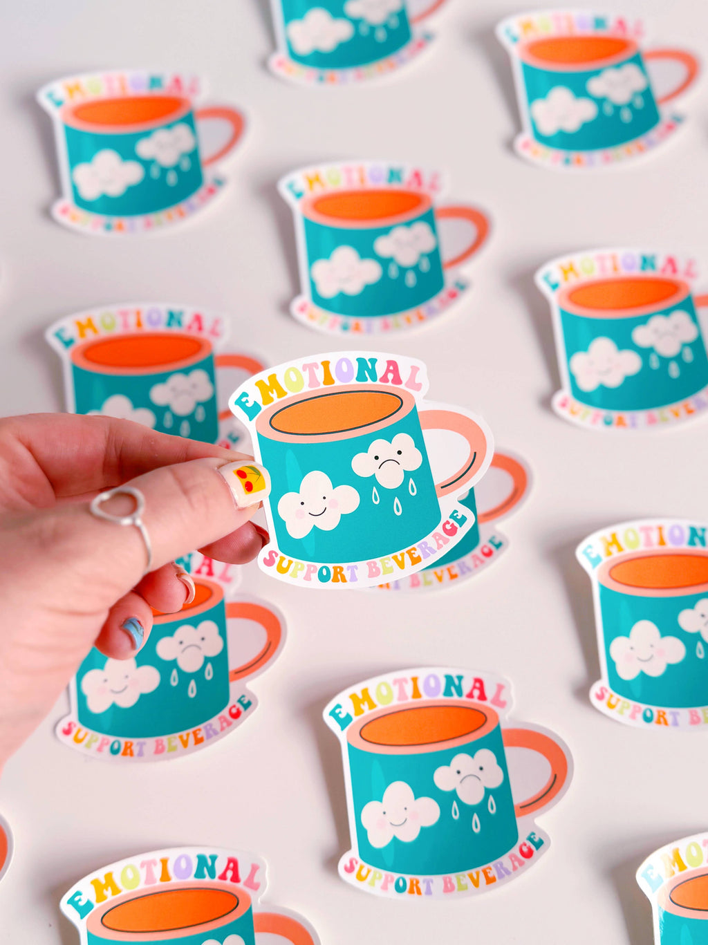 Emotional Support Beverage | Waterproof Vinyl Sticker
