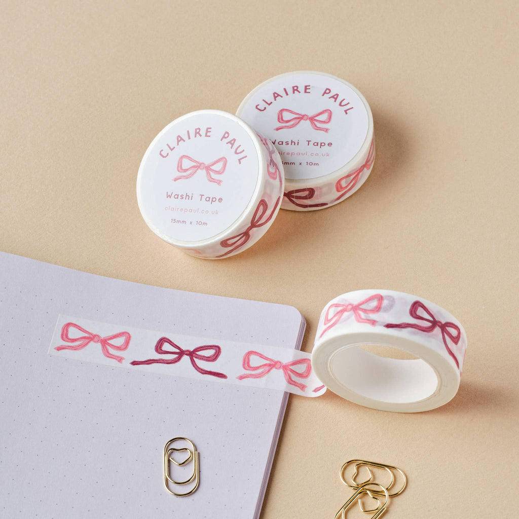Pink Bows Washi Tape