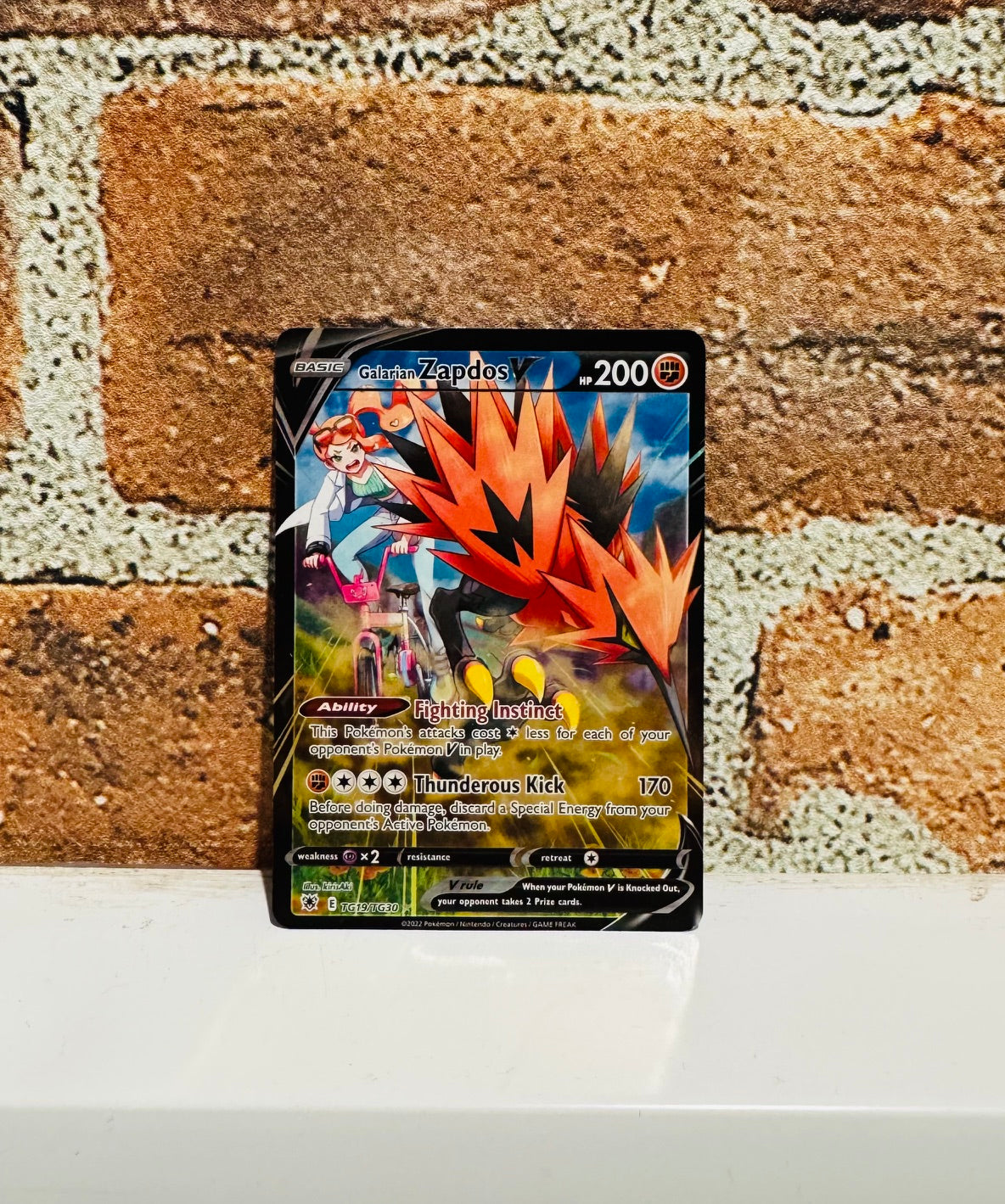 Pokemon TCG Galarian Zapdos V Holo