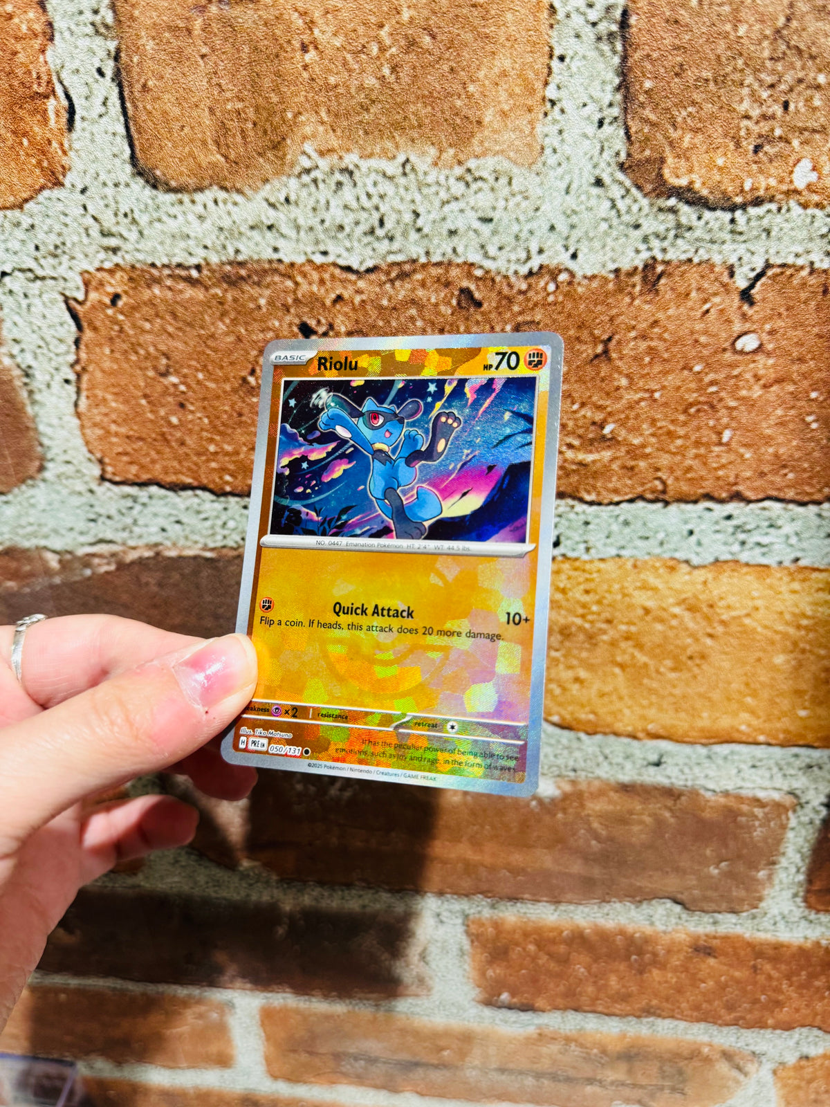 Pokemon Card Riolu Masterball 050/131 Near Mint English card