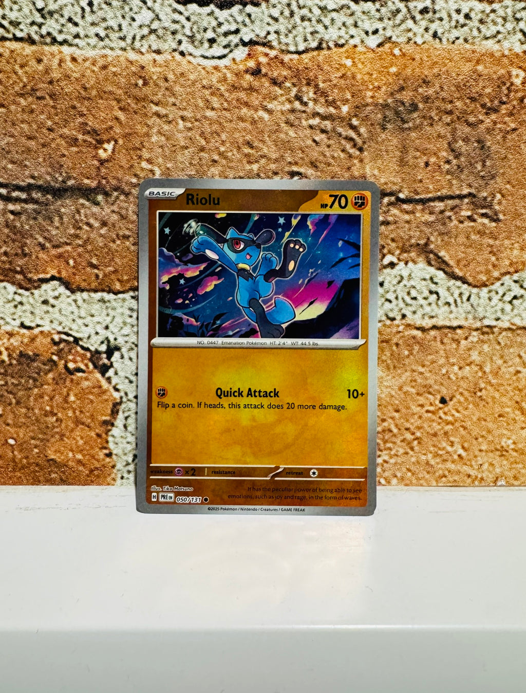 Pokemon Card Riolu Masterball 050/131 Near Mint English card